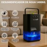 Desumidificador de Ar Lâmpada Ambiente Preto 1400ml - IWDA004PT - 3