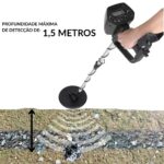 Detector Metal Até 1,5m Profundidade C/Pilha, Pá e Fone de Ouvido - IWDM008 - 4