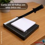 Guilhotina de Papel 10 Folhas A4 Preta - IWGPA410PT - 4