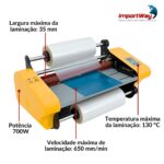 Laminadora e Plastificadora BOPP A3 700W - IWE003 / IWE004 - 4