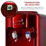 Bebedouro de Água Refrigerado Vermelho IWBAR110VM / IWBAR220VM - 4