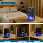 Desumidificador de Ar Lâmpada Ambiente Preto 1400ml - IWDA004PT - 5