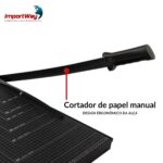 Guilhotina de Papel 10 Folhas A3 Preta - IWGPA310PT - 5