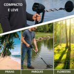 Detector Metal Até 1,5m Profundidade C/Pilha, Pá e Fone de Ouvido - IWDM008 - 6