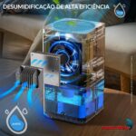 Desumidificador de Ar Lâmpada Ambiente Preto 1400ml - IWDA004PT - 7
