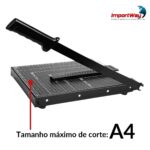 Guilhotina de Papel 10 Folhas A4 Preta - IWGPA410PT - 7