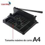 Guilhotina Papel 400 Folhas A4 Preta - IWGPA4400PT - 7