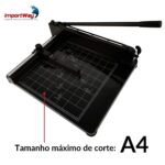 Guilhotina Papel 400 Folhas A3 Preta - IWGPA3400PT - 7