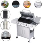 Churrasqueira a Gás 4 Queimadores Kit Com Forno De Pizza, Chapa E Defumador - IWCG008 - 1