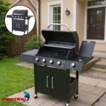 Churrasqueira a Gás 4 Queimadores Kit Com Chapa E Defumador - IWCG007 - 10