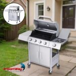 Churrasqueira a Gás 4 Queimadores Kit Com Forno De Pizza, Chapa E Defumador - IWCG008 - 10