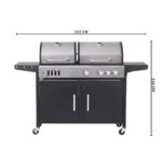 Churrasqueira 2 Em 1 Gás E Carvão Kit Com Chapa E Defumador - IWCG012 - 2