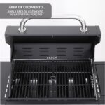 Churrasqueira a Gás 4 Queimadores Kit Com Chapa E Defumador - IWCG007 - 3