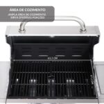 Churrasqueira a Gás 4 Queimadores Kit Com Forno De Pizza, Chapa E Defumador - IWCG008 - 3