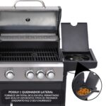 Churrasqueira 2 Em 1 Gás E Carvão Kit Com Chapa E Defumador - IWCG012 - 4