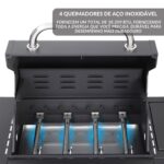 Churrasqueira a Gás 4 Queimadores Kit Com Chapa E Defumador - IWCG007 - 6