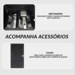 Churrasqueira 2 Em 1 Gás E Carvão Kit Com Chapa E Defumador - IWCG012 - 7