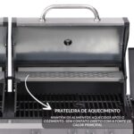 Churrasqueira 2 Em 1 Gás E Carvão Kit Com Chapa E Defumador - IWCG012 - 8