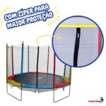 Cama Elástica 244cm Com Escada IWCE001 - 9