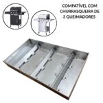 Chapa Para Churrasqueira 3 Queimadores 45x26x5cm - IWCG020 - 3