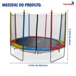 Cama Elástica 244cm Com Escada IWCE001 - 2