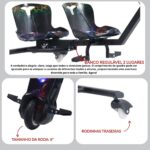 Drift Elétrico Dois Assentos 250W Preto - BW388PT - 5