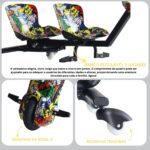 Drift Elétrico Dois Assentos 350W Colorido - BW390C - 5