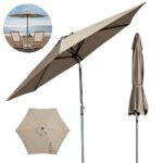 Ombrelone Base Central Articulado 2,70m Bege - IWOBCA270BGE - 1