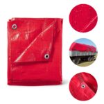 Lona Plástica De Polietileno 70G/M2 Vermelho 4x4M - IWLP44VM - 1