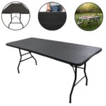 Mesa Camping Dobrável Vira Maleta 1,80.X 0,73M Madeira - IWCAM008MD - 1