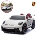 Mini Carro Elétrico 24V Licenciado Porsche 911 GT3 Branco - BW423BR - 1