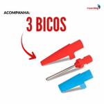 Mini Compressor De Ar Automotivo 300PSI 20L/MIN Com Kit Reparo - IWMCA001 - 10