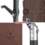 Ombrelone Base Central Articulado 2,70m TerraCota - IWOBCA270TE - 10