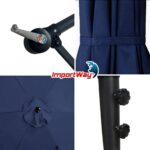 Ombrelone Lateral 3,00M Azul Com Base - IWCJ006AZ - 10