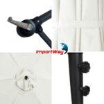 Ombrelone Lateral 3,00M Branco Com Base - IWCJ006BR - 10