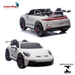 Mini Carro Elétrico 24V Licenciado Porsche 911 GT3 Branco - BW423BR - 10