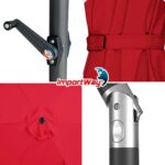 Ombrelone Base Central Articulado 2,70m Vermelho - IWOBCA270BO - 10