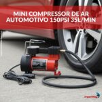 Mini Compressor De Ar Automotivo 150PSI 35L/MIN Vermelho - IWMCA004VM - 2