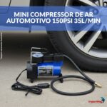 Mini Compressor De Ar Automotivo 150PSI 35L/MIN Azul - IWMCA004AZ - 2