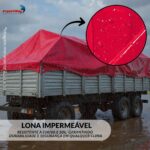 Lona Plástica De Polietileno 70G/M2 Vermelho 6x4M - IWLP64VM - 3