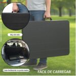 Mesa Camping Dobrável Vira Maleta 1,80.X 0,73M Madeira - IWCAM008MD - 3