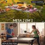 Mesa Camping Dobrável 1,20M Com Rede Ping Pong - IWCAM011 - 3