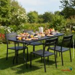 Mesa Camping Dobrável Vira Maleta 1,80.X 0,73M Rattan - IWCAM008RT - 4