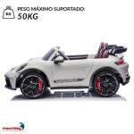 Mini Carro Elétrico 24V Licenciado Porsche 911 GT3 Branco - BW423BR - 5