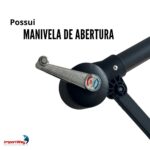 Ombrelone Lateral 3,00M Preto Com Base - IWCJ006PT - 6