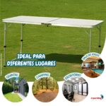 Mesa Camping Dobrável 1,20M Com Rede Ping Pong - IWCAM011 - 6