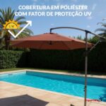 Ombrelone Lateral 3,00M TerraCota - IWOBL300TE - 7