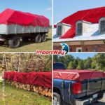 Lona Plástica De Polietileno 70G/M2 Vermelho 4x4M - IWLP44VM - 7