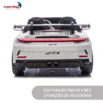 Mini Carro Elétrico 24V Licenciado Porsche 911 GT3 Branco - BW423BR - 7