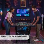 Mesa Pebolim Preta e Azul 118 X 61 X 79 CM - IWJ008AZ - 7